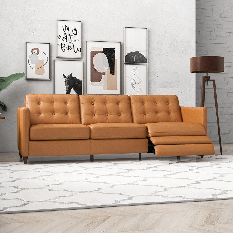 Long reclining outlet sofa